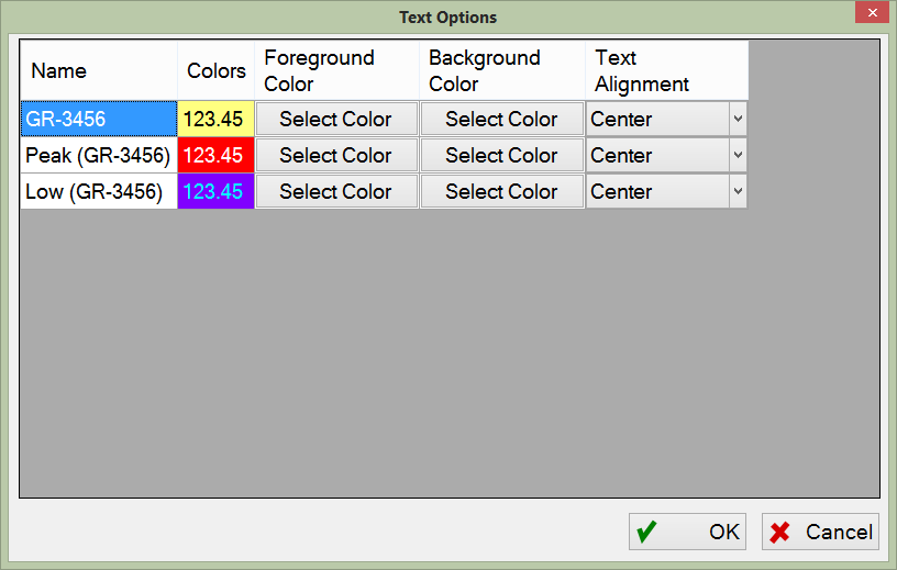 Text Options