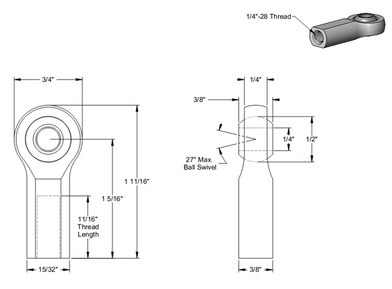 RE-1428-F Rod End