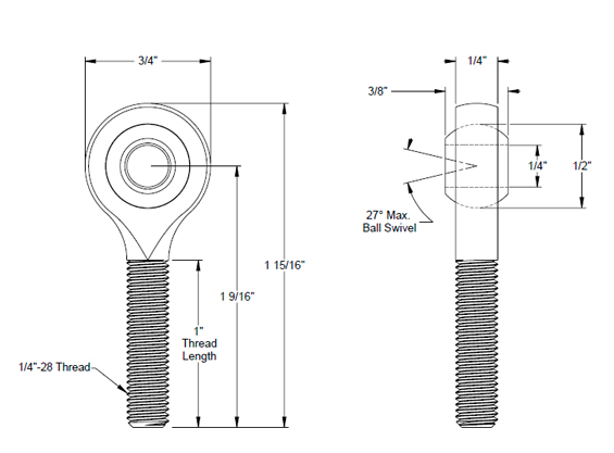 RE-1428-M Rod End