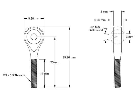 M3-M Rod End