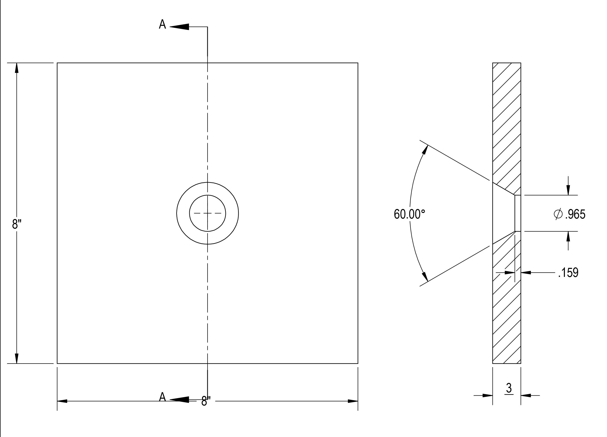 500 02489 RSB6 5000 kg Top Mounting Plate